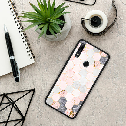 Marble Hexagon Pink - Huawei P Smart Z θήκη