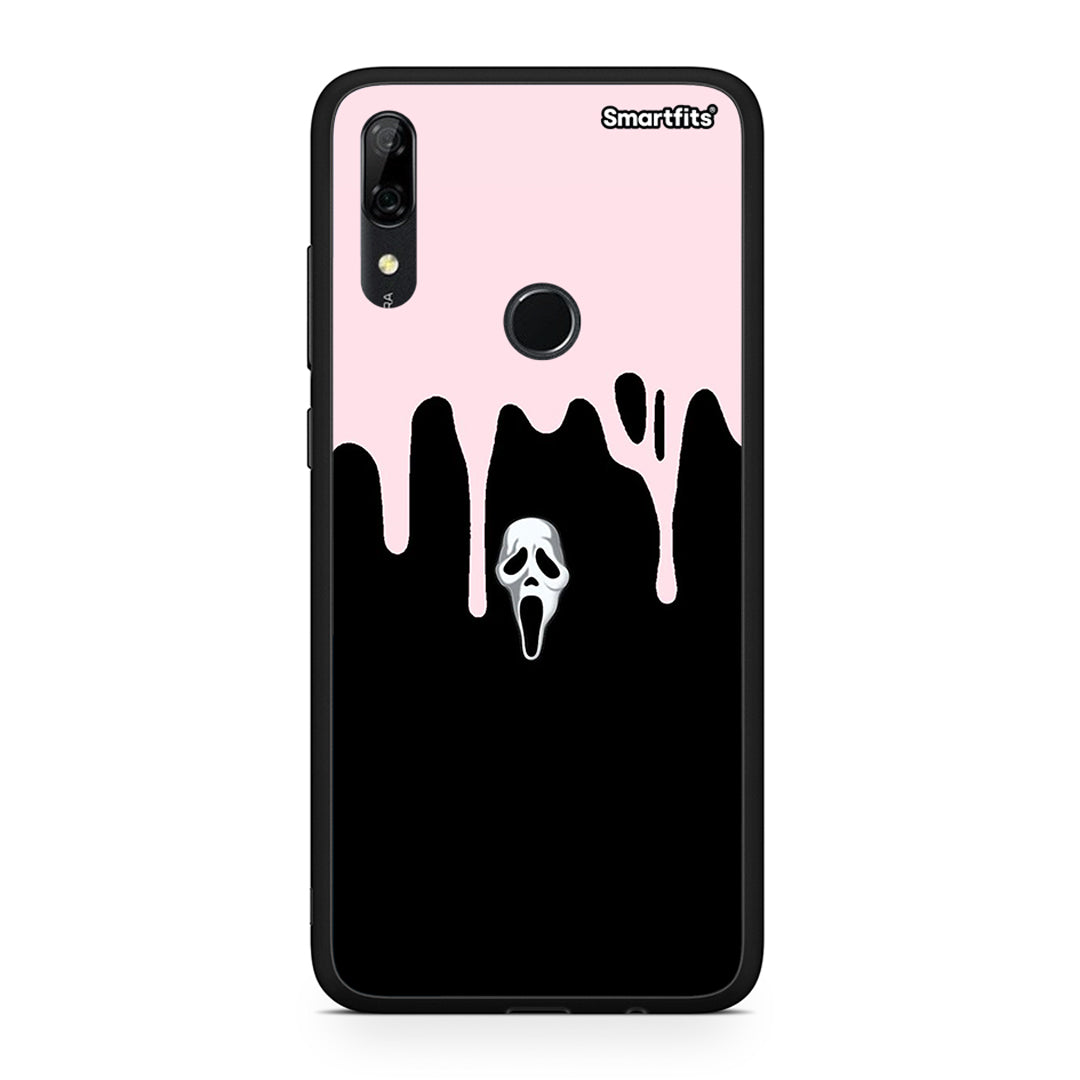 Huawei P Smart Z Melting Halloween Mask Θήκη από τη Smartfits με σχέδιο στο πίσω μέρος και μαύρο περίβλημα | Smartphone case with colorful back and black bezels by Smartfits