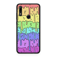 Thumbnail for Huawei P Smart Z Melting Rainbow θήκη από τη Smartfits με σχέδιο στο πίσω μέρος και μαύρο περίβλημα | Smartphone case with colorful back and black bezels by Smartfits