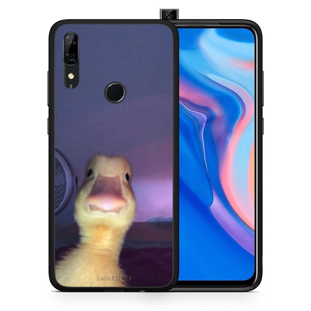 Θήκη Huawei P Smart Z Meme Duck από τη Smartfits με σχέδιο στο πίσω μέρος και μαύρο περίβλημα | Huawei P Smart Z Meme Duck case with colorful back and black bezels
