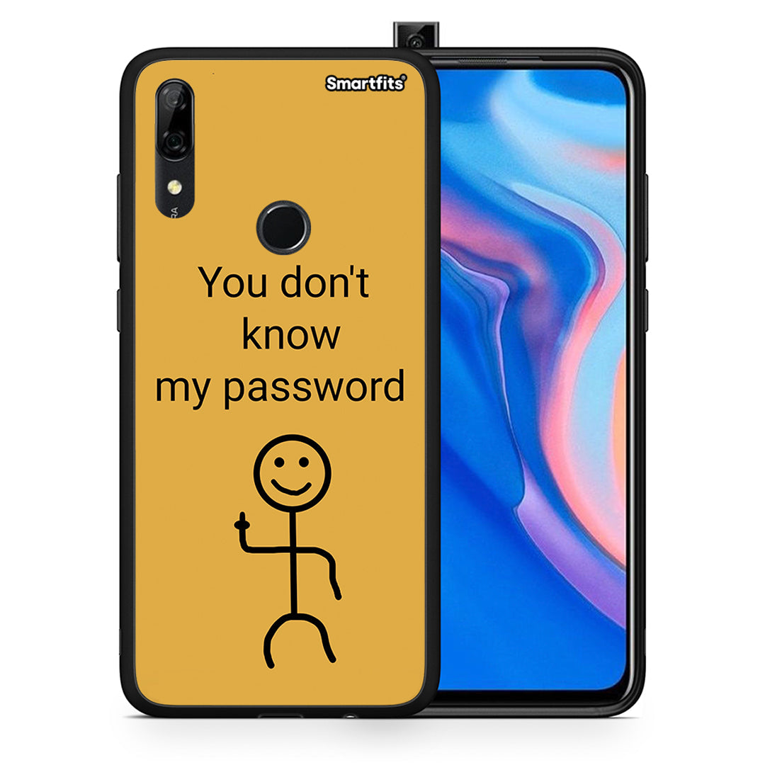 Θήκη Huawei P Smart Z My Password από τη Smartfits με σχέδιο στο πίσω μέρος και μαύρο περίβλημα | Huawei P Smart Z My Password case with colorful back and black bezels
