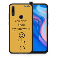 Thumbnail for Θήκη Huawei P Smart Z My Password από τη Smartfits με σχέδιο στο πίσω μέρος και μαύρο περίβλημα | Huawei P Smart Z My Password case with colorful back and black bezels