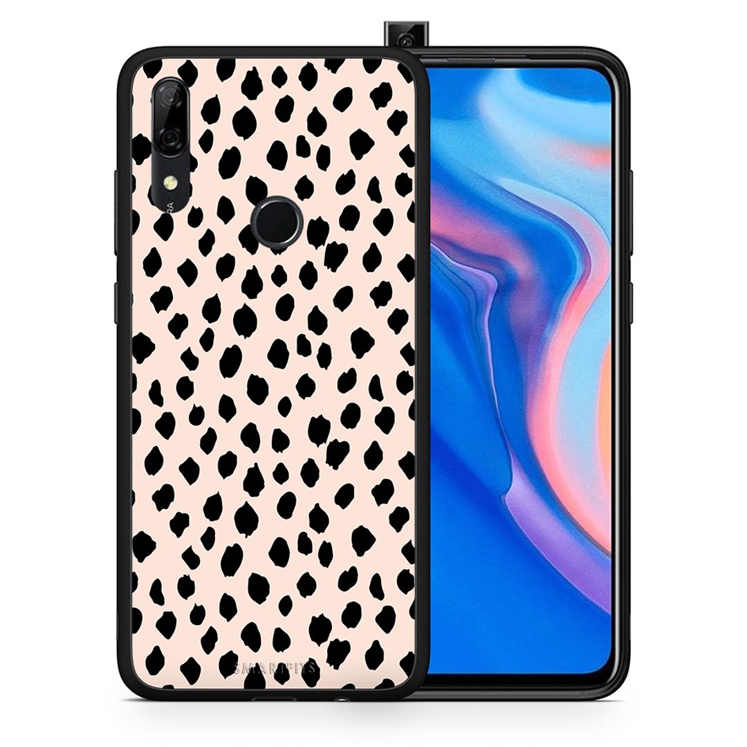 Θήκη Huawei P Smart Z New Polka Dots από τη Smartfits με σχέδιο στο πίσω μέρος και μαύρο περίβλημα | Huawei P Smart Z New Polka Dots case with colorful back and black bezels