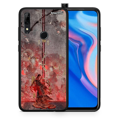 Θήκη Huawei P Smart Z Nezuko Kamado από τη Smartfits με σχέδιο στο πίσω μέρος και μαύρο περίβλημα | Huawei P Smart Z Nezuko Kamado case with colorful back and black bezels