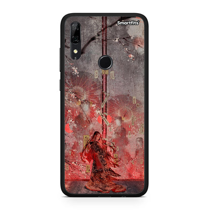 Huawei P Smart Z Nezuko Kamado θήκη από τη Smartfits με σχέδιο στο πίσω μέρος και μαύρο περίβλημα | Smartphone case with colorful back and black bezels by Smartfits