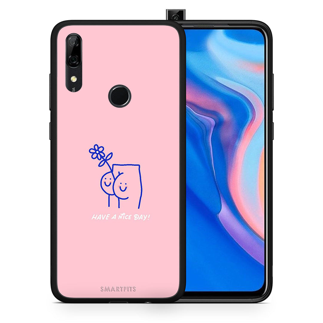 Θήκη Huawei P Smart Z Nice Day από τη Smartfits με σχέδιο στο πίσω μέρος και μαύρο περίβλημα | Huawei P Smart Z Nice Day case with colorful back and black bezels