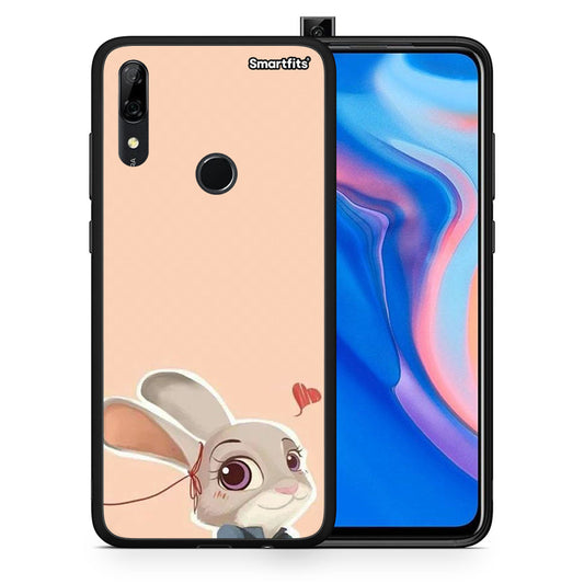 Θήκη Huawei P Smart Z Nick Wilde And Judy Hopps Love 2 από τη Smartfits με σχέδιο στο πίσω μέρος και μαύρο περίβλημα | Huawei P Smart Z Nick Wilde And Judy Hopps Love 2 case with colorful back and black bezels