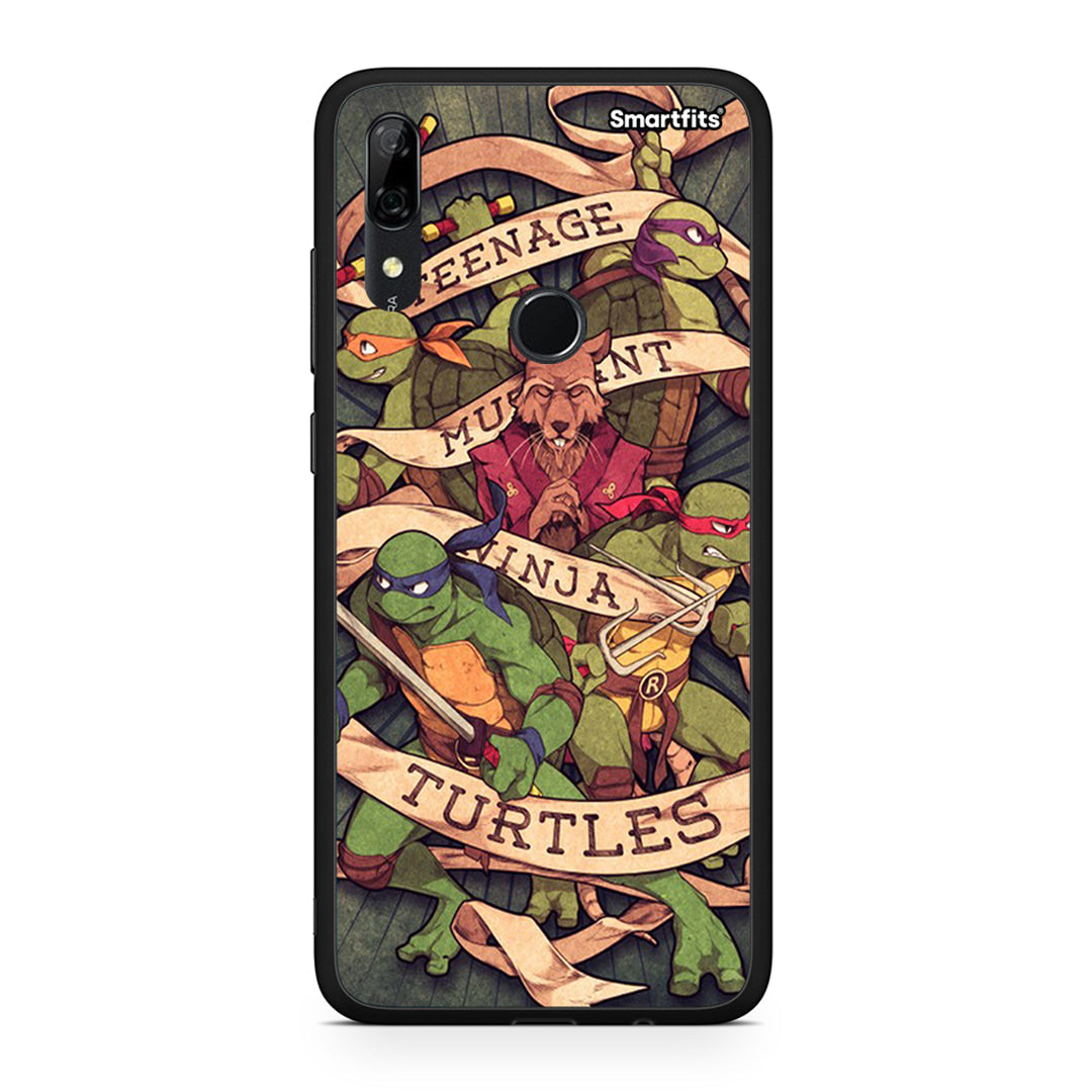 Huawei P Smart Z Ninja Turtles θήκη από τη Smartfits με σχέδιο στο πίσω μέρος και μαύρο περίβλημα | Smartphone case with colorful back and black bezels by Smartfits