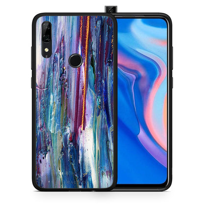 Θήκη Huawei P Smart Z Winter Paint από τη Smartfits με σχέδιο στο πίσω μέρος και μαύρο περίβλημα | Huawei P Smart Z Winter Paint case with colorful back and black bezels