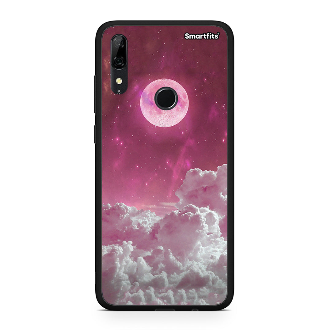 Huawei P Smart Z Pink Moon Θήκη από τη Smartfits με σχέδιο στο πίσω μέρος και μαύρο περίβλημα | Smartphone case with colorful back and black bezels by Smartfits