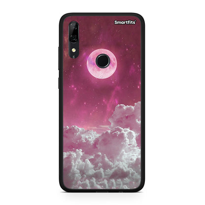 Huawei P Smart Z Pink Moon Θήκη από τη Smartfits με σχέδιο στο πίσω μέρος και μαύρο περίβλημα | Smartphone case with colorful back and black bezels by Smartfits