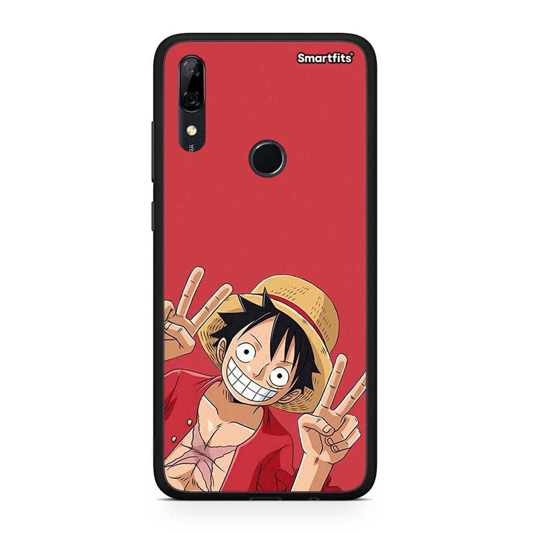 Huawei P Smart Z Pirate Luffy Θήκη από τη Smartfits με σχέδιο στο πίσω μέρος και μαύρο περίβλημα | Smartphone case with colorful back and black bezels by Smartfits