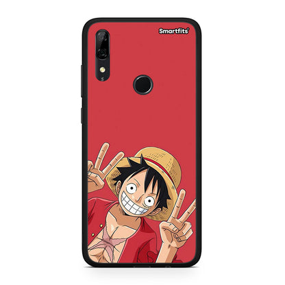 Huawei P Smart Z Pirate Luffy Θήκη από τη Smartfits με σχέδιο στο πίσω μέρος και μαύρο περίβλημα | Smartphone case with colorful back and black bezels by Smartfits
