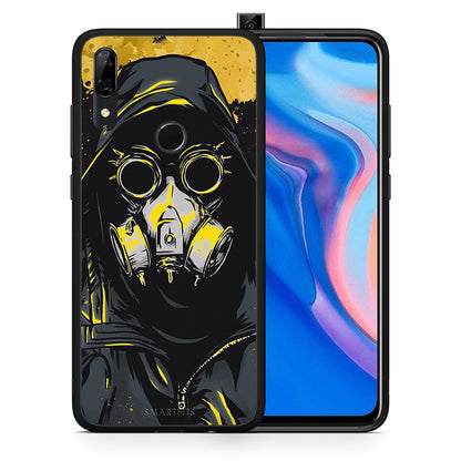 Θήκη Huawei P Smart Z Mask PopArt από τη Smartfits με σχέδιο στο πίσω μέρος και μαύρο περίβλημα | Huawei P Smart Z Mask PopArt case with colorful back and black bezels