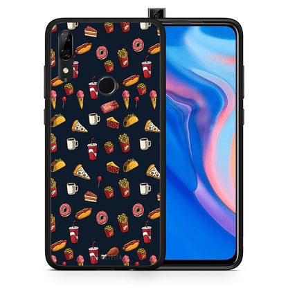 Θήκη Huawei P Smart Z Hungry Random από τη Smartfits με σχέδιο στο πίσω μέρος και μαύρο περίβλημα | Huawei P Smart Z Hungry Random case with colorful back and black bezels