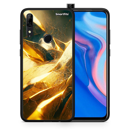 Θήκη Huawei P Smart Z Real Gold από τη Smartfits με σχέδιο στο πίσω μέρος και μαύρο περίβλημα | Huawei P Smart Z Real Gold case with colorful back and black bezels