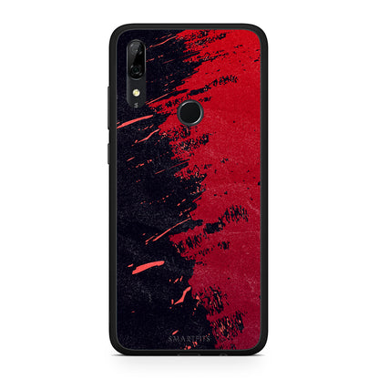 Huawei P Smart Z Red Paint Θήκη Αγίου Βαλεντίνου από τη Smartfits με σχέδιο στο πίσω μέρος και μαύρο περίβλημα | Smartphone case with colorful back and black bezels by Smartfits