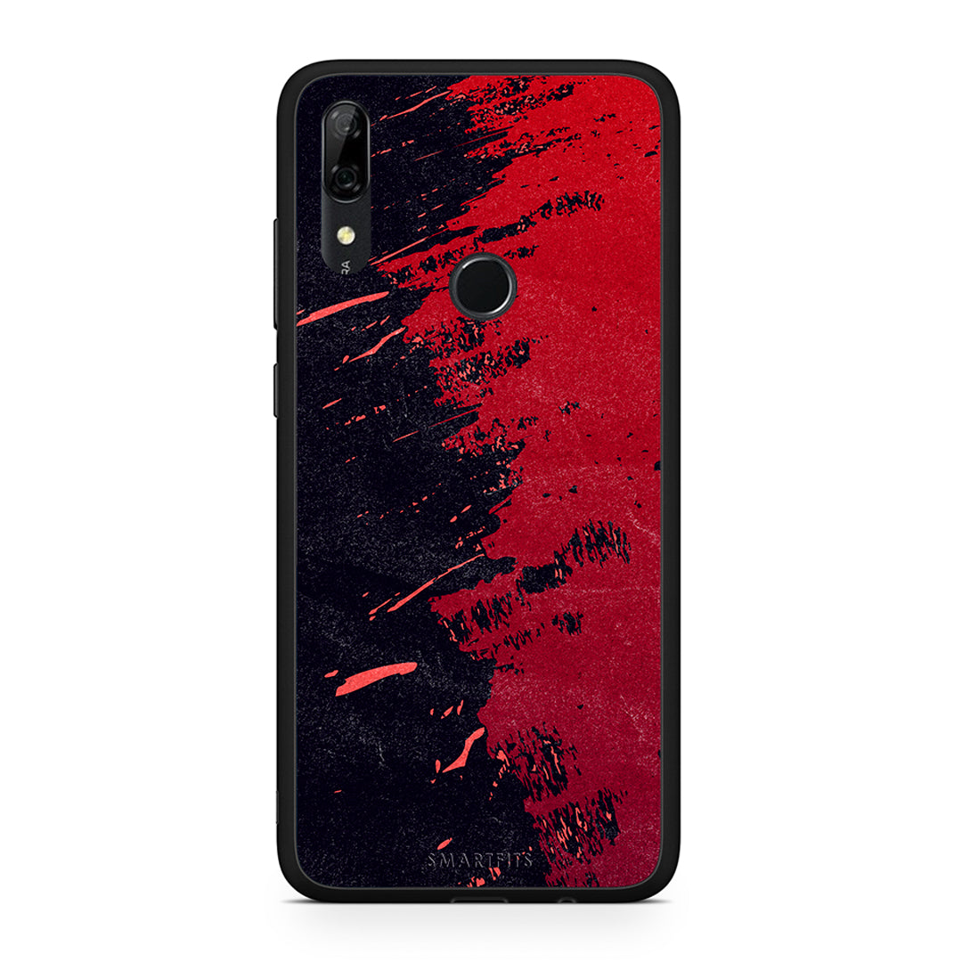 Huawei P Smart Z Red Paint Θήκη Αγίου Βαλεντίνου από τη Smartfits με σχέδιο στο πίσω μέρος και μαύρο περίβλημα | Smartphone case with colorful back and black bezels by Smartfits