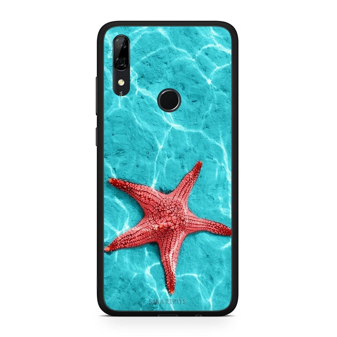 Huawei P Smart Z Red Starfish Θήκη από τη Smartfits με σχέδιο στο πίσω μέρος και μαύρο περίβλημα | Smartphone case with colorful back and black bezels by Smartfits