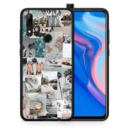 Θήκη Huawei P Smart Z Retro Beach Life από τη Smartfits με σχέδιο στο πίσω μέρος και μαύρο περίβλημα | Huawei P Smart Z Retro Beach Life case with colorful back and black bezels