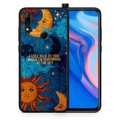 Θήκη Huawei P Smart Z Screaming Sky από τη Smartfits με σχέδιο στο πίσω μέρος και μαύρο περίβλημα | Huawei P Smart Z Screaming Sky case with colorful back and black bezels