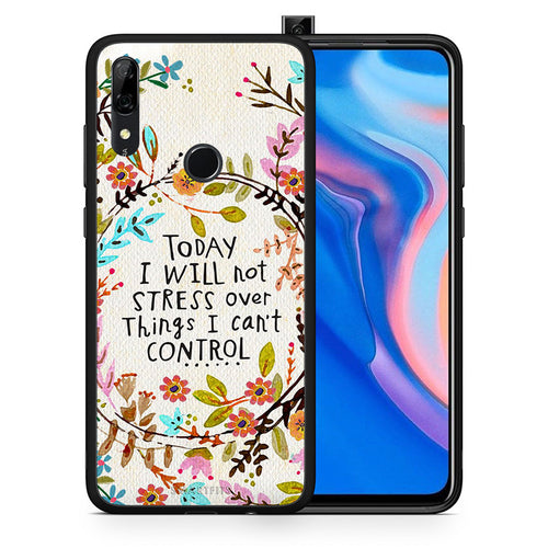 Θήκη Huawei P Smart Z Stress Over από τη Smartfits με σχέδιο στο πίσω μέρος και μαύρο περίβλημα | Huawei P Smart Z Stress Over case with colorful back and black bezels