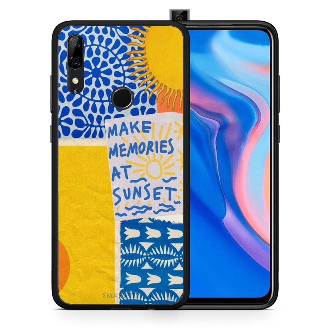 Θήκη Huawei P Smart Z Sunset Memories από τη Smartfits με σχέδιο στο πίσω μέρος και μαύρο περίβλημα | Huawei P Smart Z Sunset Memories case with colorful back and black bezels