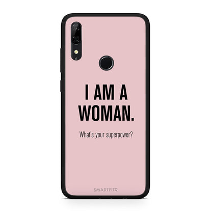 Huawei P Smart Z Superpower Woman θήκη από τη Smartfits με σχέδιο στο πίσω μέρος και μαύρο περίβλημα | Smartphone case with colorful back and black bezels by Smartfits