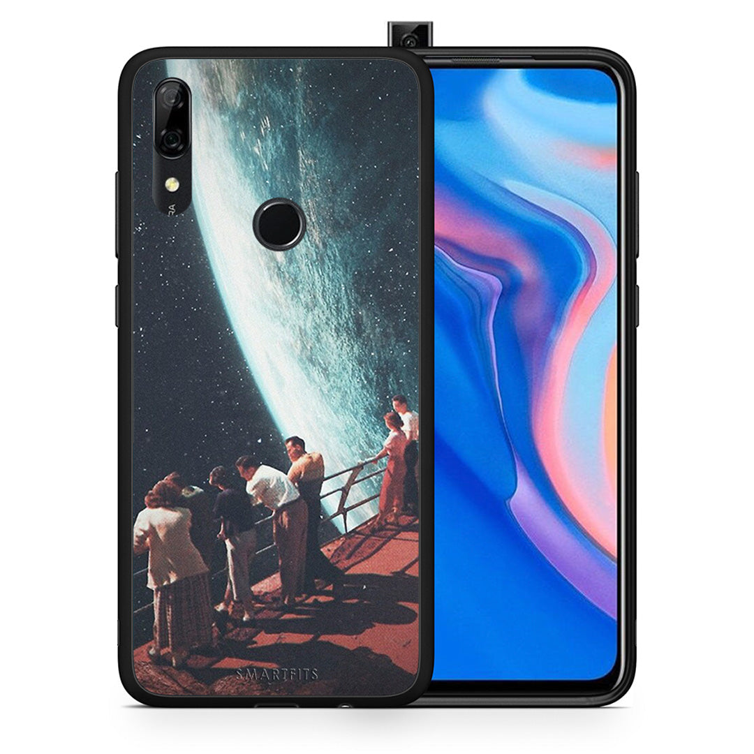 Θήκη Huawei P Smart Z Surreal View από τη Smartfits με σχέδιο στο πίσω μέρος και μαύρο περίβλημα | Huawei P Smart Z Surreal View case with colorful back and black bezels