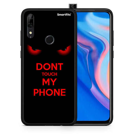 Θήκη Huawei P Smart Z Touch My Phone από τη Smartfits με σχέδιο στο πίσω μέρος και μαύρο περίβλημα | Huawei P Smart Z Touch My Phone case with colorful back and black bezels
