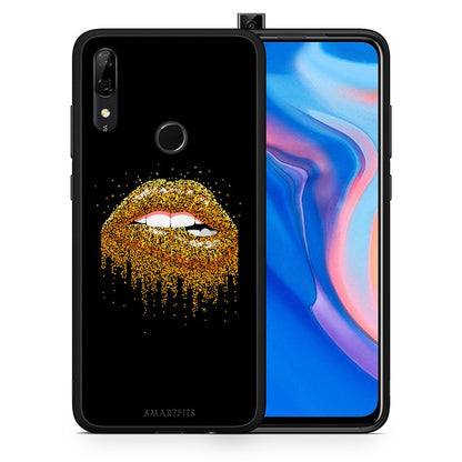 Θήκη Huawei P Smart Z Golden Valentine από τη Smartfits με σχέδιο στο πίσω μέρος και μαύρο περίβλημα | Huawei P Smart Z Golden Valentine case with colorful back and black bezels