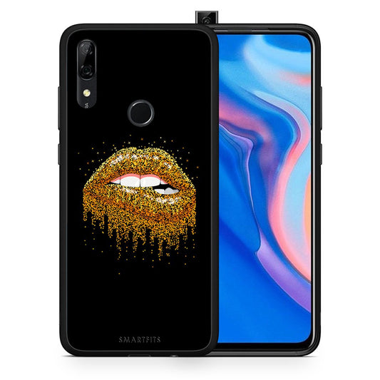 Θήκη Huawei P Smart Z Golden Valentine από τη Smartfits με σχέδιο στο πίσω μέρος και μαύρο περίβλημα | Huawei P Smart Z Golden Valentine case with colorful back and black bezels