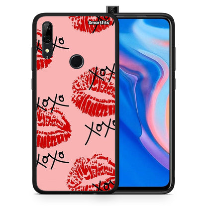 Θήκη Huawei P Smart Z XOXO Lips από τη Smartfits με σχέδιο στο πίσω μέρος και μαύρο περίβλημα | Huawei P Smart Z XOXO Lips case with colorful back and black bezels