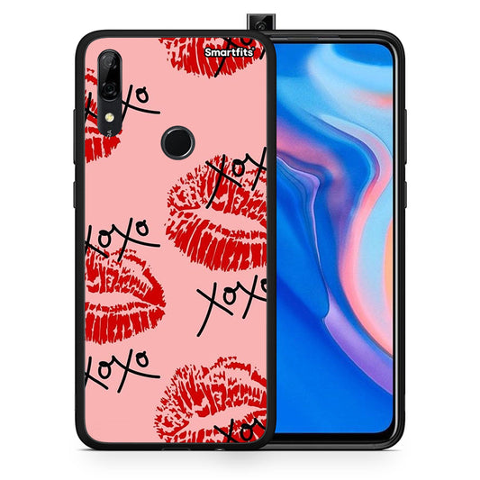 Θήκη Huawei P Smart Z XOXO Lips από τη Smartfits με σχέδιο στο πίσω μέρος και μαύρο περίβλημα | Huawei P Smart Z XOXO Lips case with colorful back and black bezels