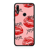 Thumbnail for Huawei P Smart Z XOXO Lips θήκη από τη Smartfits με σχέδιο στο πίσω μέρος και μαύρο περίβλημα | Smartphone case with colorful back and black bezels by Smartfits
