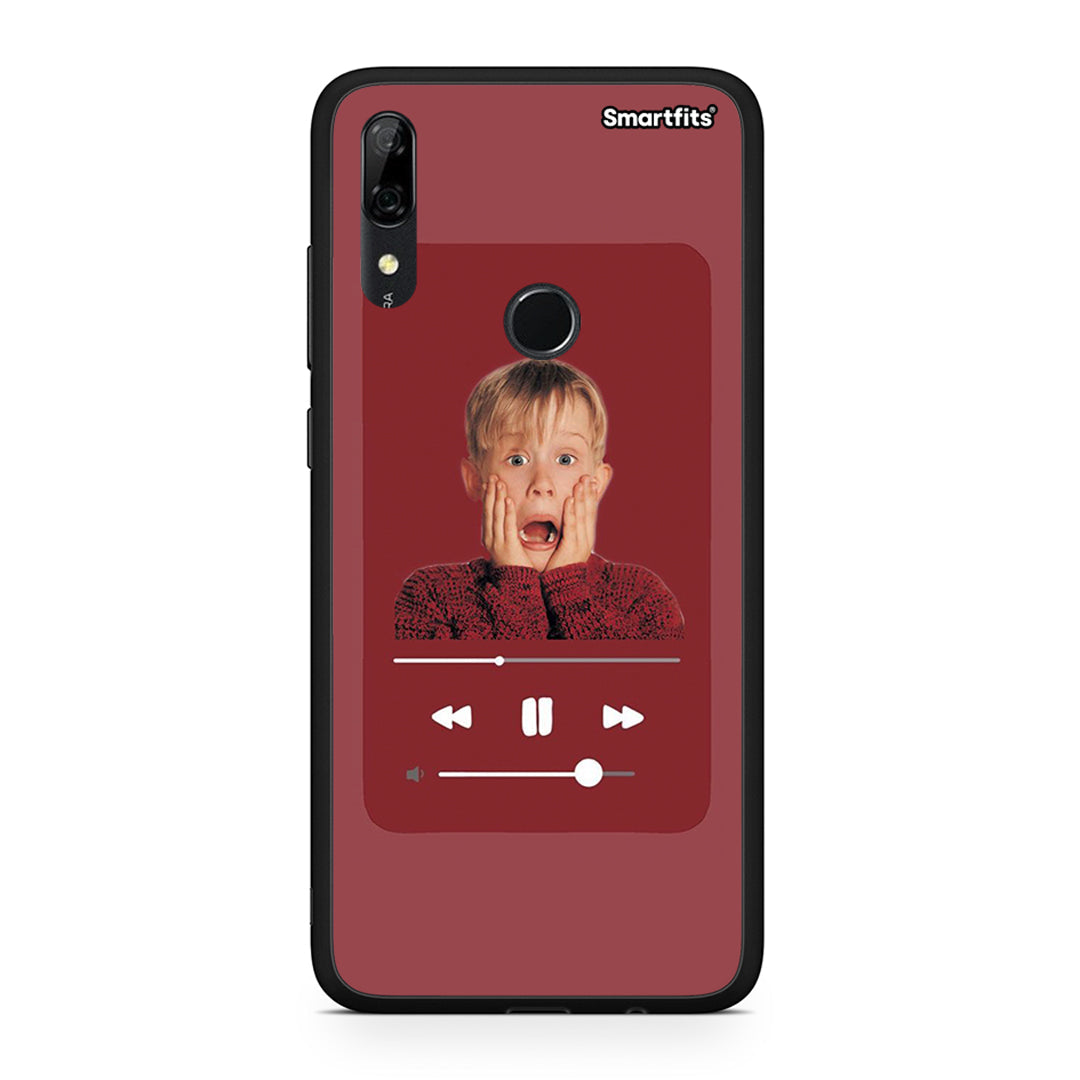 Huawei P Smart Z Xmas Alone Music θήκη από τη Smartfits με σχέδιο στο πίσω μέρος και μαύρο περίβλημα | Smartphone case with colorful back and black bezels by Smartfits