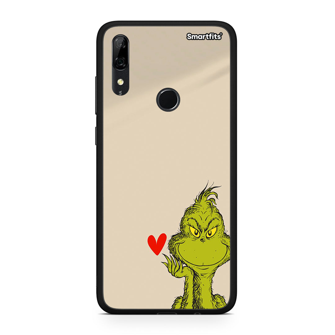 Huawei P Smart Z Xmas Grinch θήκη από τη Smartfits με σχέδιο στο πίσω μέρος και μαύρο περίβλημα | Smartphone case with colorful back and black bezels by Smartfits