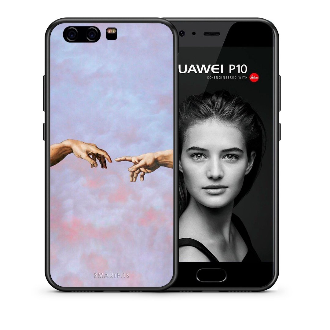 Θήκη Huawei P10 Adam Hand από τη Smartfits με σχέδιο στο πίσω μέρος και μαύρο περίβλημα | Huawei P10 Adam Hand case with colorful back and black bezels