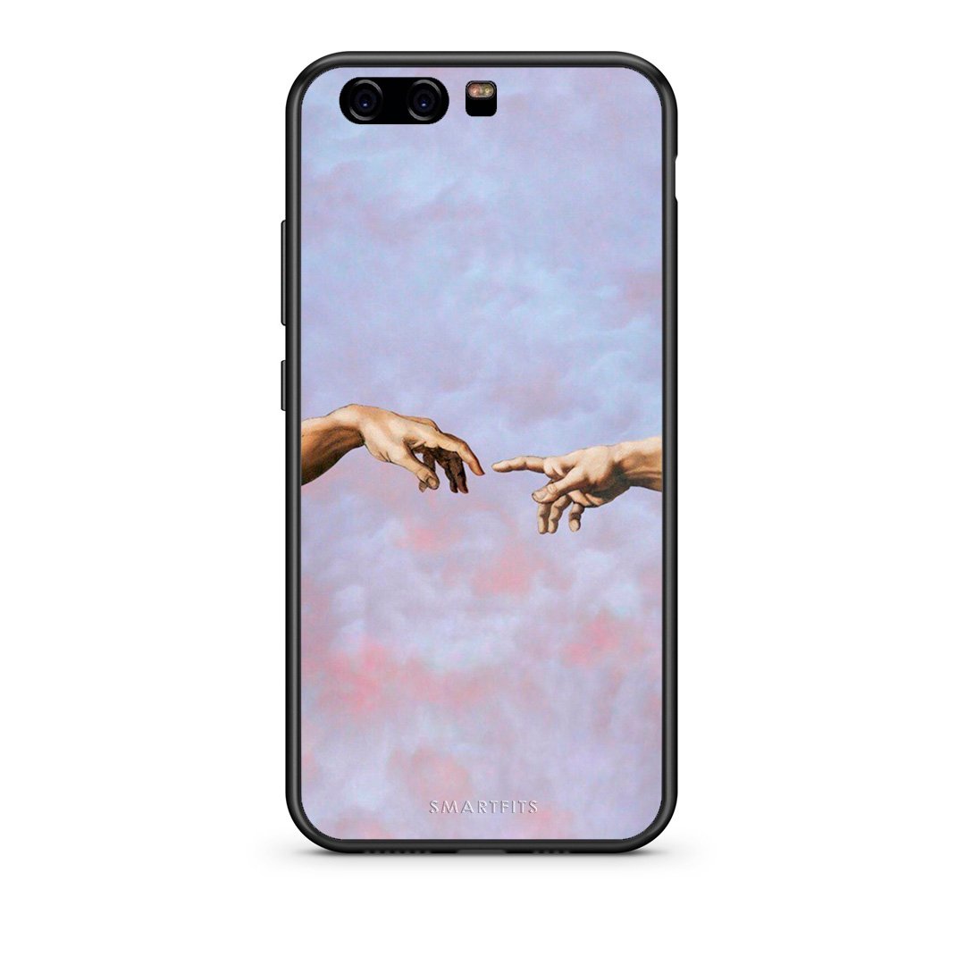 Huawei P10 Lite Adam Hand θήκη από τη Smartfits με σχέδιο στο πίσω μέρος και μαύρο περίβλημα | Smartphone case with colorful back and black bezels by Smartfits