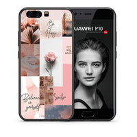 Thumbnail for Θήκη Huawei P10 Aesthetic Collage από τη Smartfits με σχέδιο στο πίσω μέρος και μαύρο περίβλημα | Huawei P10 Aesthetic Collage case with colorful back and black bezels