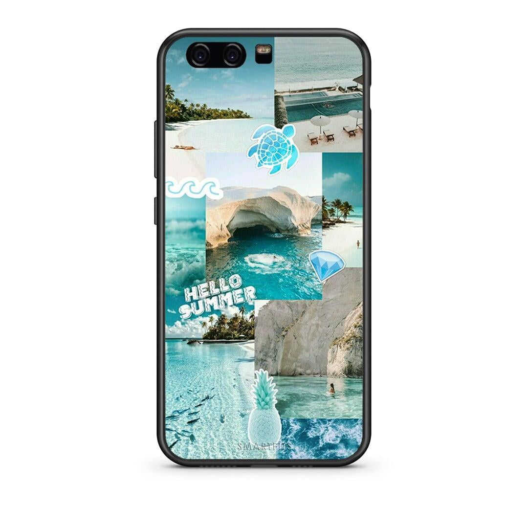 huawei p10 Aesthetic Summer Θήκη από τη Smartfits με σχέδιο στο πίσω μέρος και μαύρο περίβλημα | Smartphone case with colorful back and black bezels by Smartfits