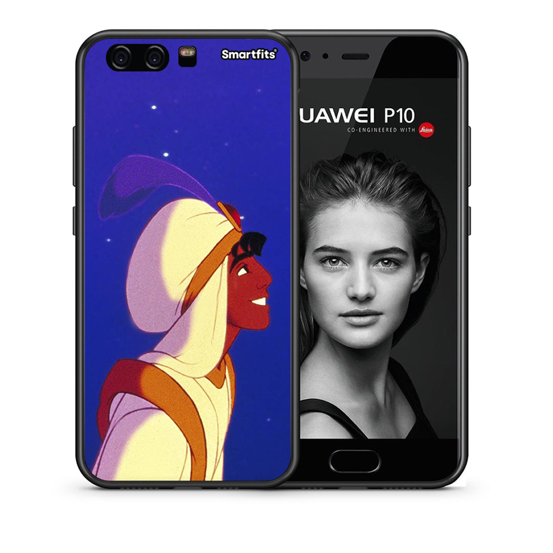 Θήκη Huawei P10 Lite Alladin And Jasmine Love 1 από τη Smartfits με σχέδιο στο πίσω μέρος και μαύρο περίβλημα | Huawei P10 Lite Alladin And Jasmine Love 1 case with colorful back and black bezels