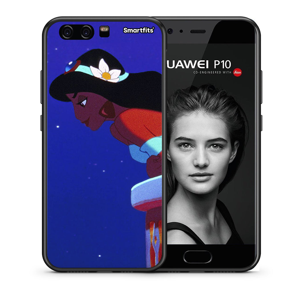 Θήκη Huawei P10 Alladin And Jasmine Love 2 από τη Smartfits με σχέδιο στο πίσω μέρος και μαύρο περίβλημα | Huawei P10 Alladin And Jasmine Love 2 case with colorful back and black bezels