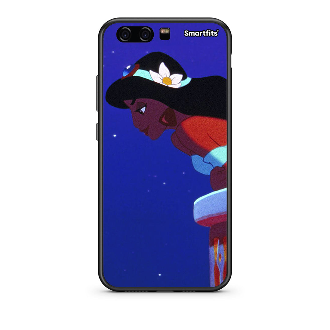 Huawei P10 Lite Alladin And Jasmine Love 2 θήκη από τη Smartfits με σχέδιο στο πίσω μέρος και μαύρο περίβλημα | Smartphone case with colorful back and black bezels by Smartfits