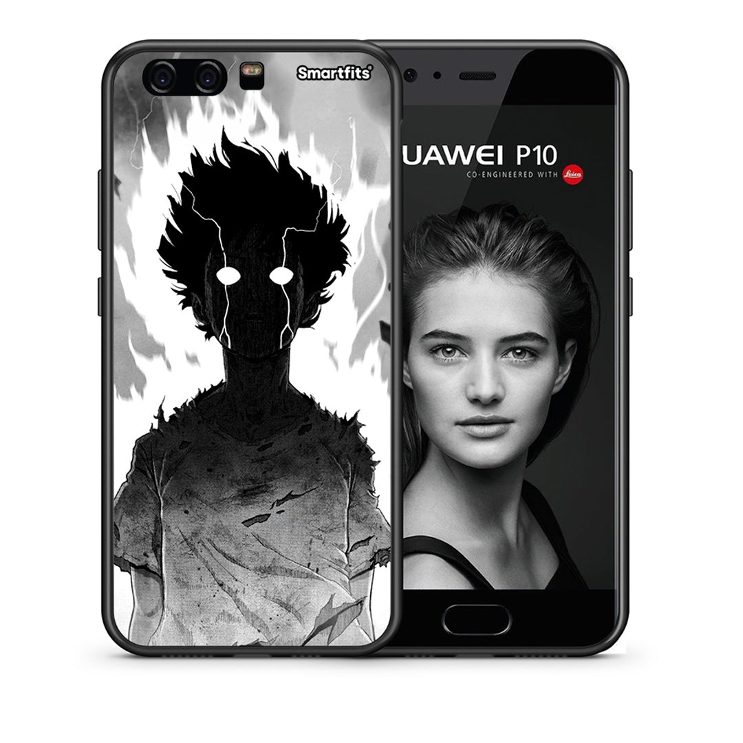 Θήκη Huawei P10 Lite Anime Boy από τη Smartfits με σχέδιο στο πίσω μέρος και μαύρο περίβλημα | Huawei P10 Lite Anime Boy case with colorful back and black bezels
