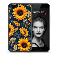 Thumbnail for Θήκη Huawei P10 Autumn Sunflowers από τη Smartfits με σχέδιο στο πίσω μέρος και μαύρο περίβλημα | Huawei P10 Autumn Sunflowers case with colorful back and black bezels
