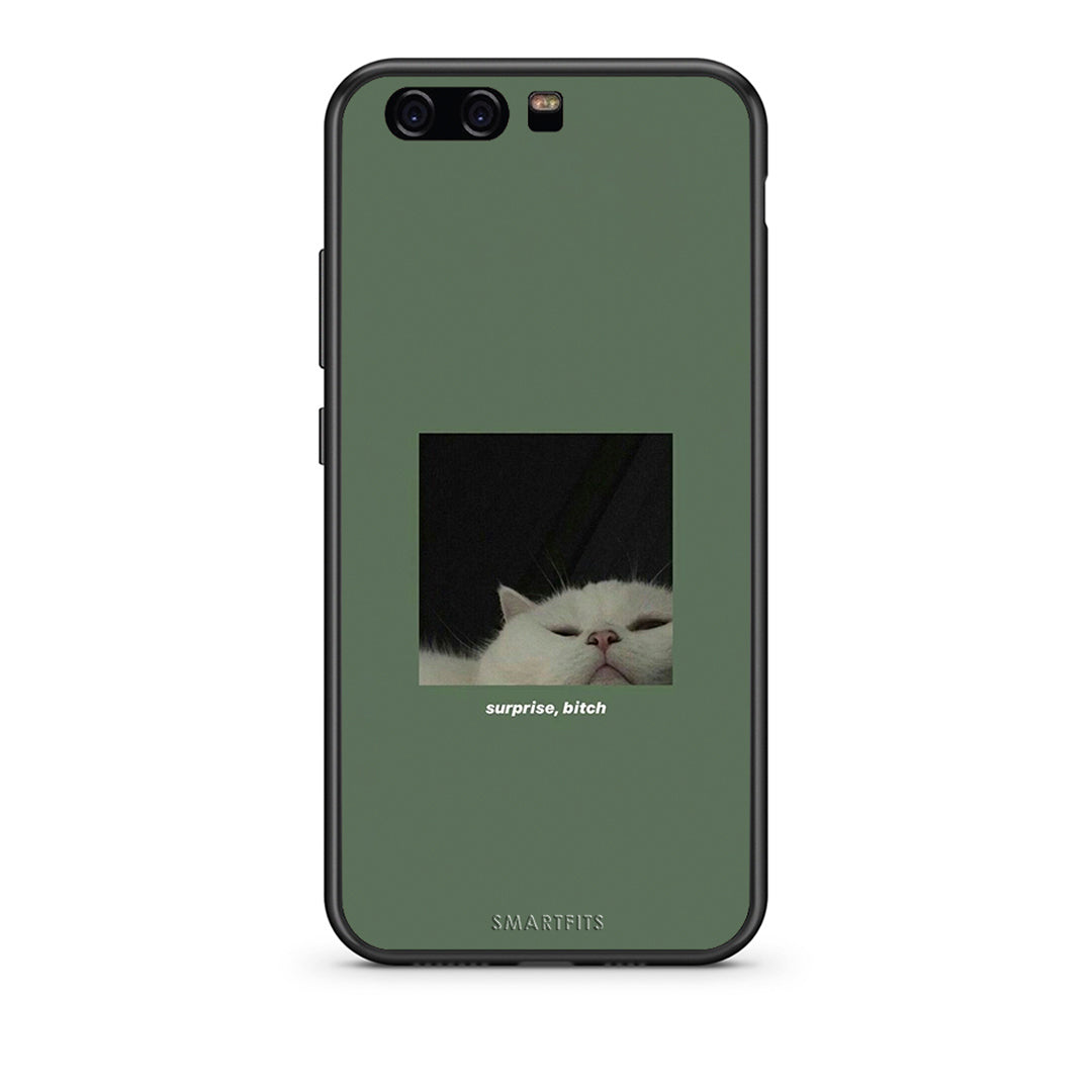Huawei P10 Lite Bitch Surprise θήκη από τη Smartfits με σχέδιο στο πίσω μέρος και μαύρο περίβλημα | Smartphone case with colorful back and black bezels by Smartfits
