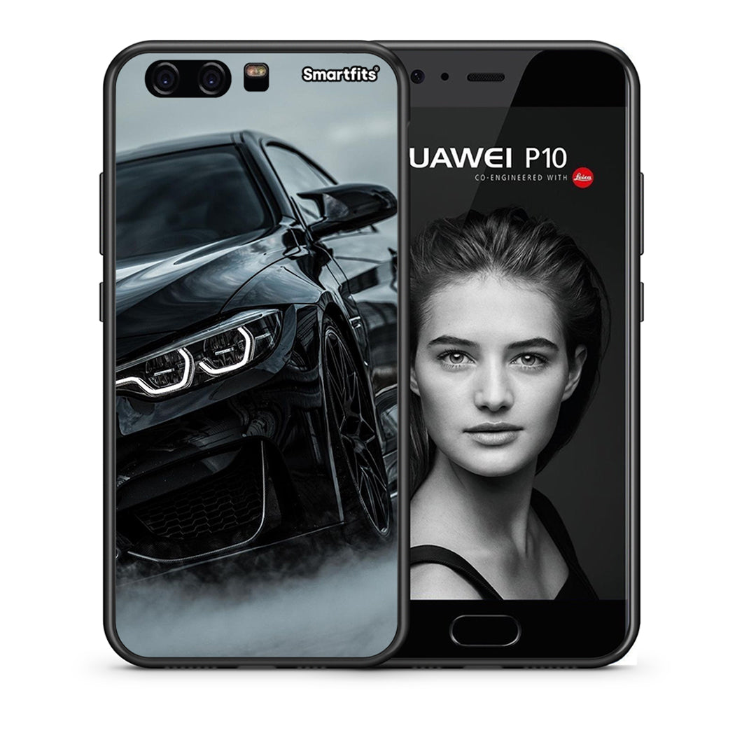 Θήκη Huawei P10 Lite Black BMW από τη Smartfits με σχέδιο στο πίσω μέρος και μαύρο περίβλημα | Huawei P10 Lite Black BMW case with colorful back and black bezels