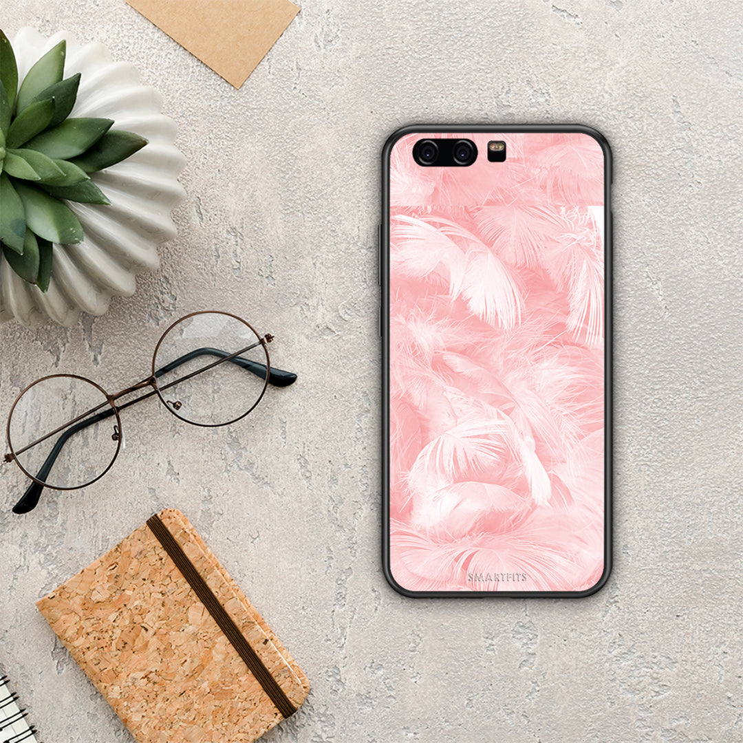 Boho Pink Feather - Huawei P10 Lite θήκη