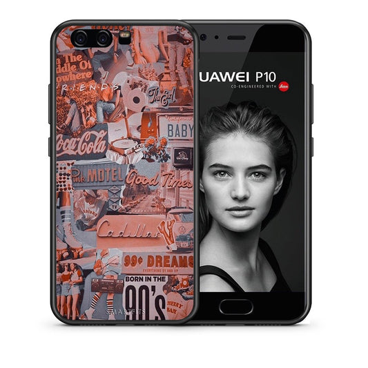 Θήκη Huawei P10 Lite Born In 90s από τη Smartfits με σχέδιο στο πίσω μέρος και μαύρο περίβλημα | Huawei P10 Lite Born In 90s case with colorful back and black bezels